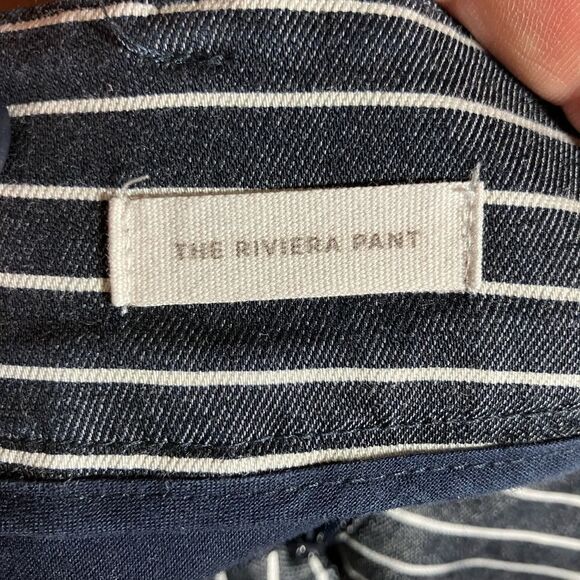 Loft Riviera Pant, striped capris, excellent condition, size 4P - Picture 4 of 4